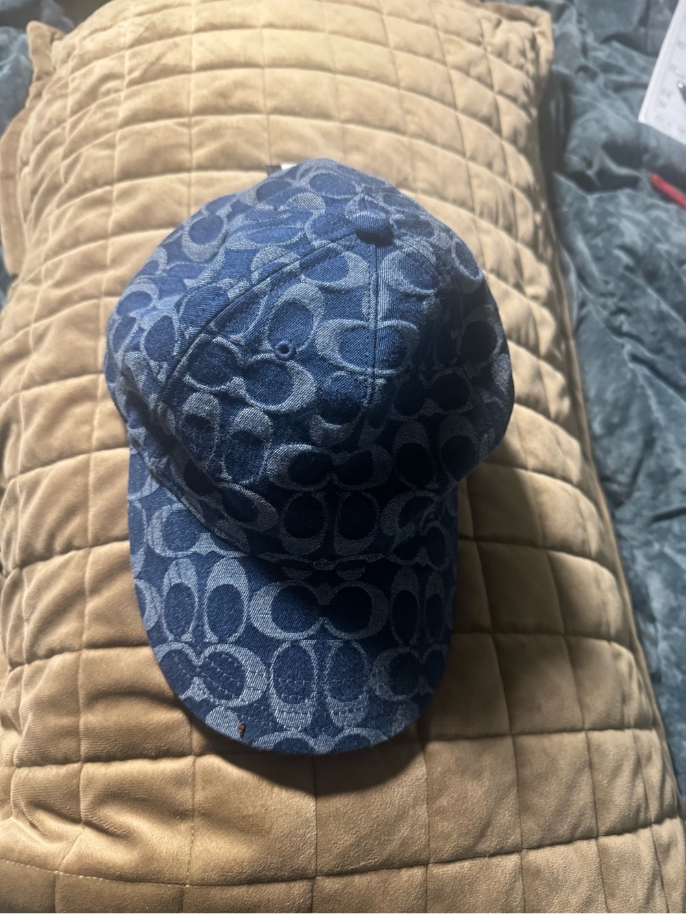 Coach Denim Signature 'C' Baseball Hat - Blue